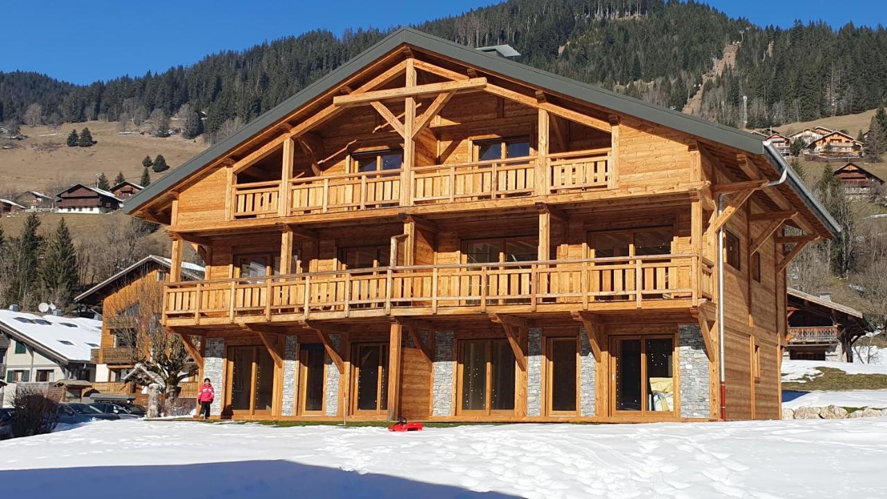 Demi-Chalet Vadel La Panthiaz 15 Pers 5 Chambres Abondance Esterno foto