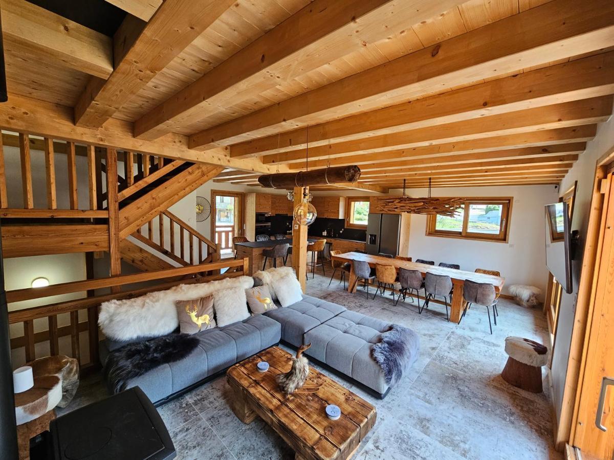 Demi-Chalet Vadel La Panthiaz 15 Pers 5 Chambres Abondance Esterno foto