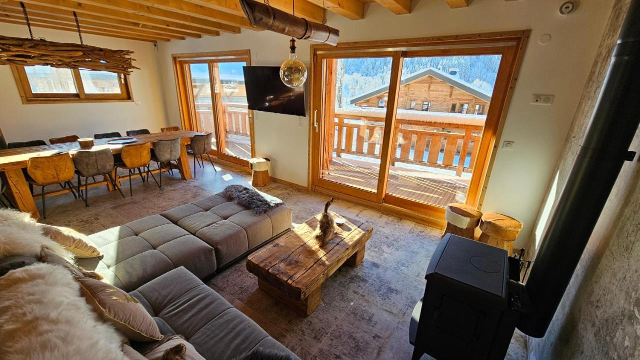 Demi-Chalet Vadel La Panthiaz 15 Pers 5 Chambres Abondance Esterno foto
