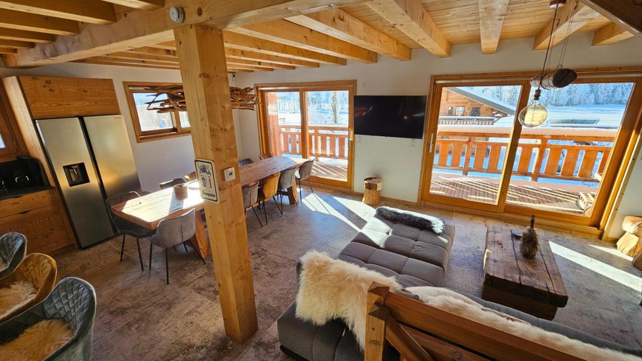 Demi-Chalet Vadel La Panthiaz 15 Pers 5 Chambres Abondance Esterno foto
