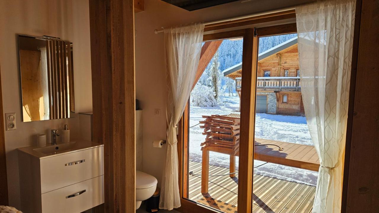 Demi-Chalet Vadel La Panthiaz 15 Pers 5 Chambres Abondance Esterno foto