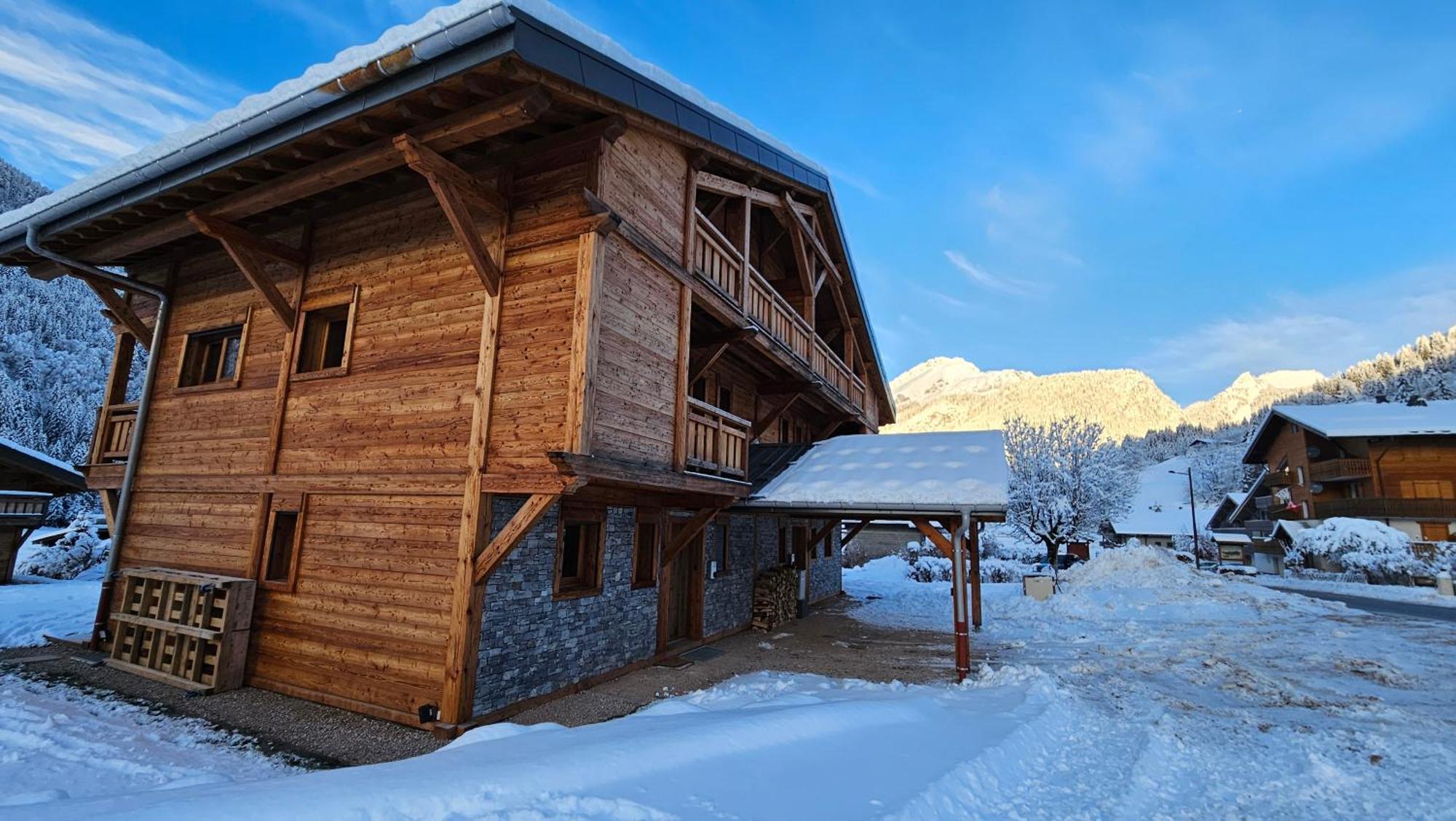 Demi-Chalet Vadel La Panthiaz 15 Pers 5 Chambres Abondance Esterno foto