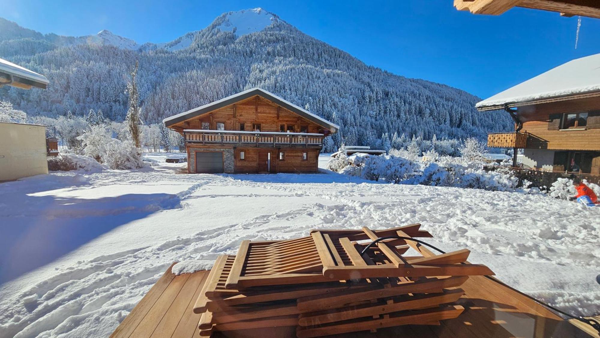 Demi-Chalet Vadel La Panthiaz 15 Pers 5 Chambres Abondance Esterno foto