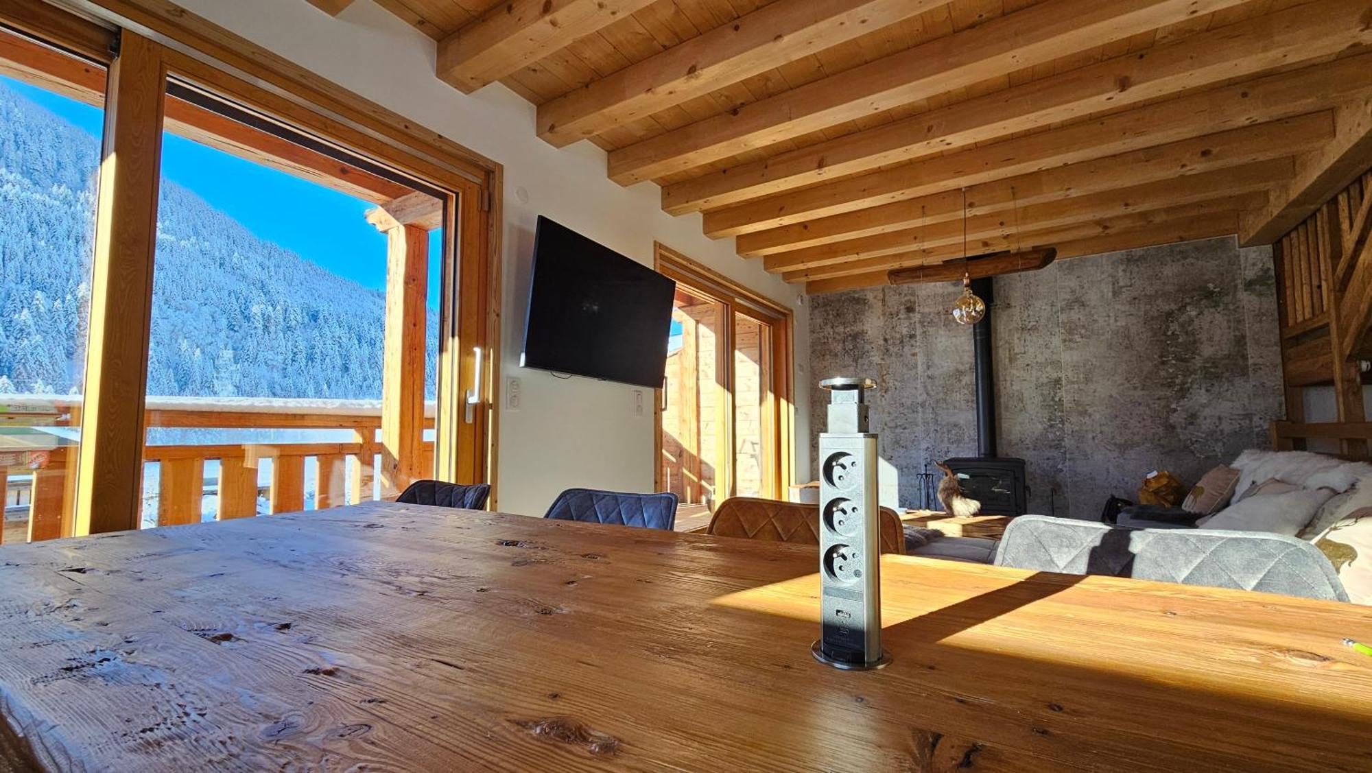 Demi-Chalet Vadel La Panthiaz 15 Pers 5 Chambres Abondance Esterno foto